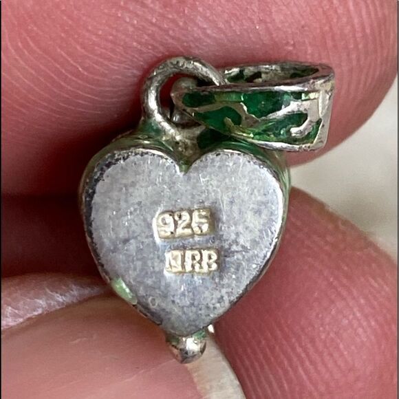 Tibetan Prayer Box Sterling Silver Enameled Wish Box Pendant - Picture 8 of 12